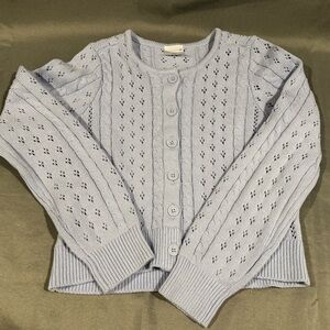 Abercrombie Kids Light Blue Cable Knit Sweater
